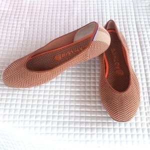 Rothy's The Merino Camel Herringbone Ballarina Flats Size 7.5 Women